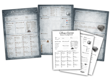 Les Fiches de personnage Ombre Esteren